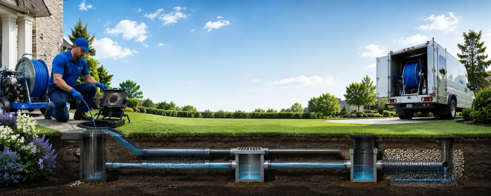 Outdoor drain cleaning information for Champlain, VA